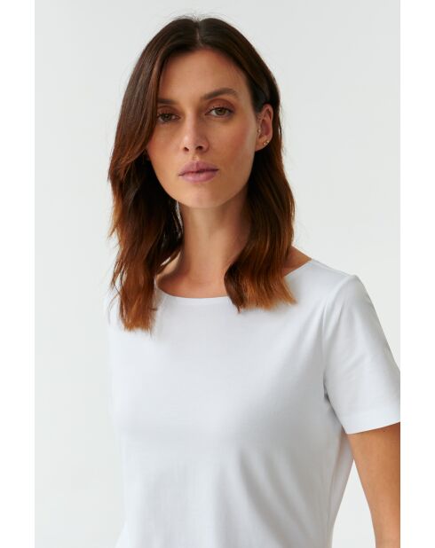 Mikaja weiße Strickbluse