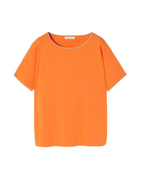 Blusa in maglia arancione Estetina