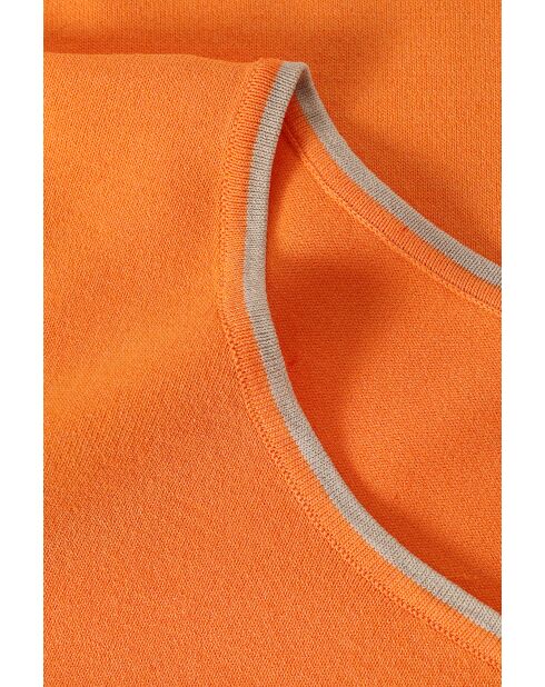 Blusa in maglia arancione Estetina
