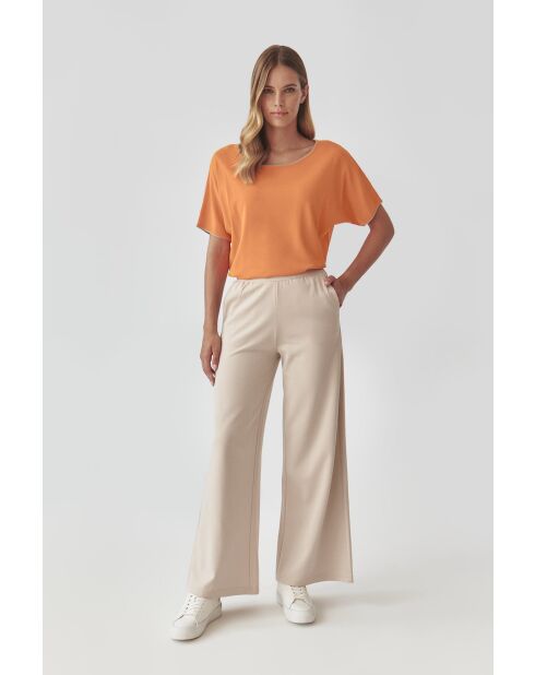 Blusa in maglia arancione Estetina