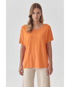 Blusa in maglia arancione Estetina