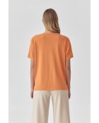 Blusa in maglia arancione Estetina