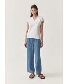 Weiße Strickbluse Navix