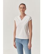 Weiße Strickbluse Navix