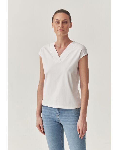 Weiße Strickbluse Navix