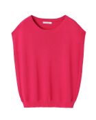 Fuchsiafarbene Strickbluse Noa