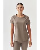 Blouse tricotée Elena beige