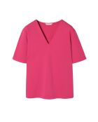 Victa rosafarbene Strickbluse