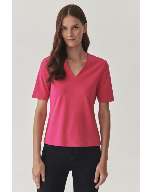 Victa rosafarbene Strickbluse