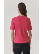 Victa rosafarbene Strickbluse