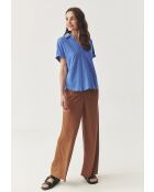 Blaue Strickbluse Ambra