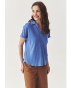 Blaue Strickbluse Ambra