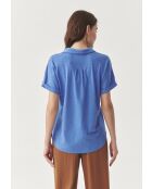 Blaue Strickbluse Ambra