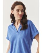 Blaue Strickbluse Ambra