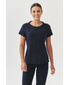 Marineblaue Strickbluse Elena