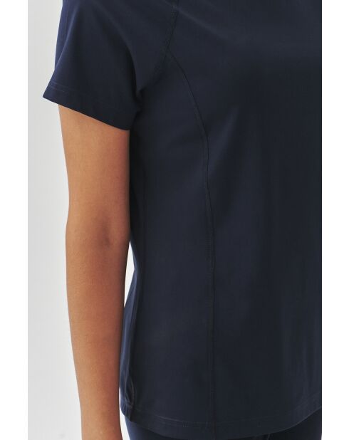 Marineblaue Strickbluse Elena