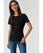 Mikaja schwarze Strickbluse