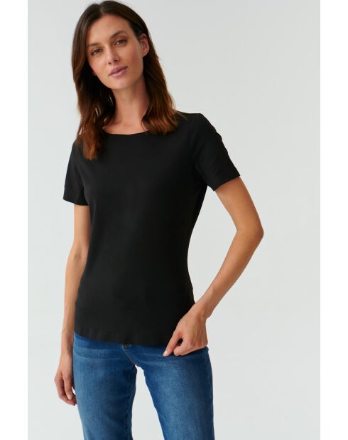 Mikaja schwarze Strickbluse