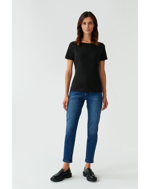 Mikaja schwarze Strickbluse