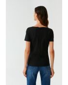 Mikaja schwarze Strickbluse