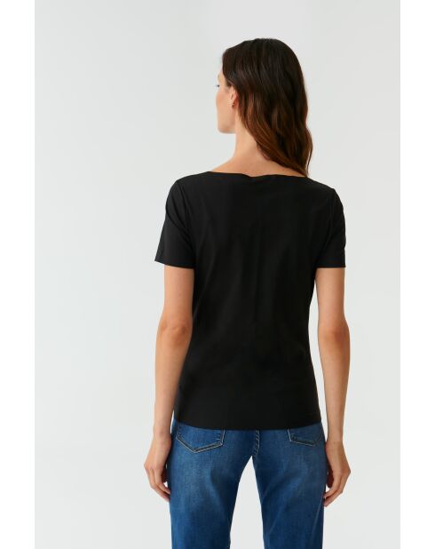 Mikaja schwarze Strickbluse