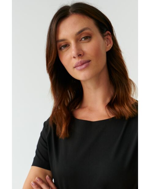 Mikaja schwarze Strickbluse