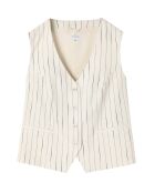 Cremefarbene Weste Remela