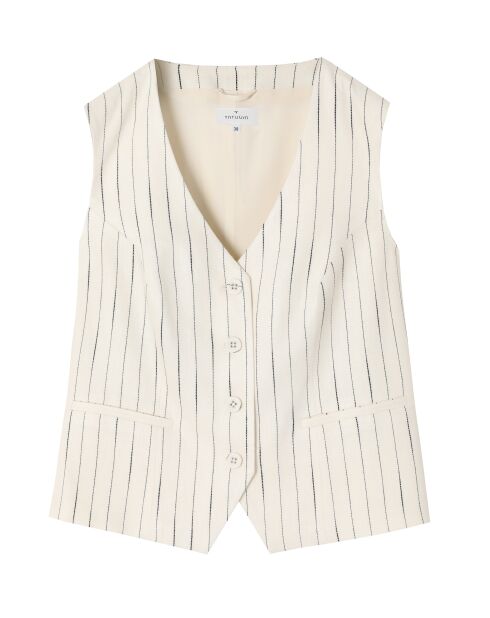 Cremefarbene Weste Remela