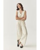 Cremefarbene Weste Remela