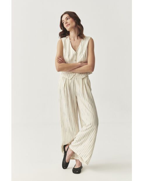 Cremefarbene Weste Remela