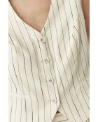 Cremefarbene Weste Remela