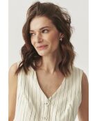 Cremefarbene Weste Remela