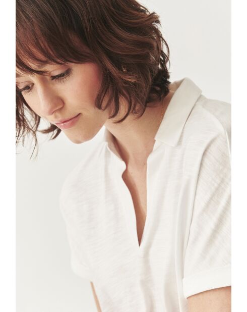 Cremefarbene Strickbluse Ambra