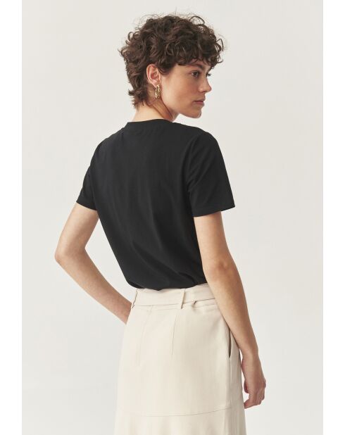 Schwarze Strickbluse Ribi