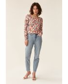 Roze gebreide blouse Elodi