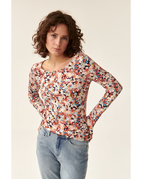 Roze gebreide blouse Elodi