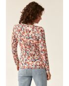 Roze gebreide blouse Elodi