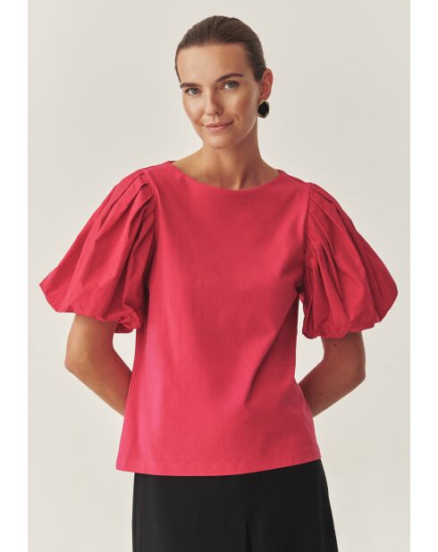 Menoria 2 cosmos rode gebreide blouse