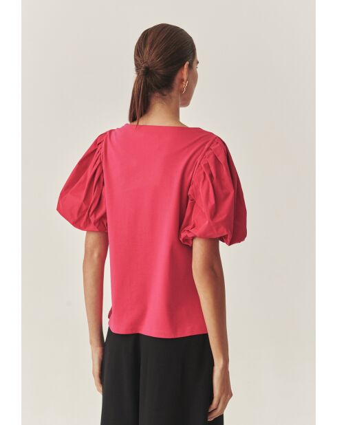 Menoria 2 cosmos rode gebreide blouse