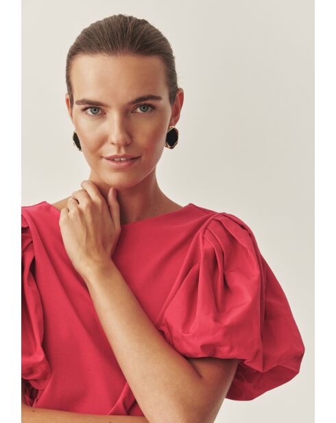 Menoria 2 cosmos rode gebreide blouse