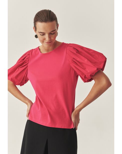 Menoria 2 cosmos rode gebreide blouse