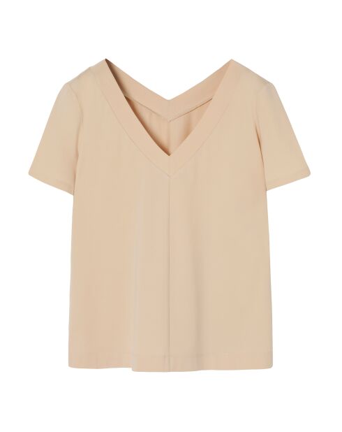 Hellbeige Strickbluse Refi