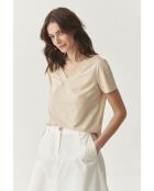 Hellbeige Strickbluse Refi