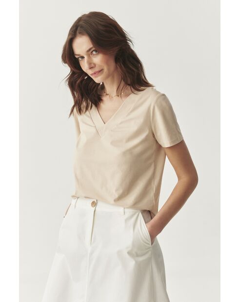 Hellbeige Strickbluse Refi