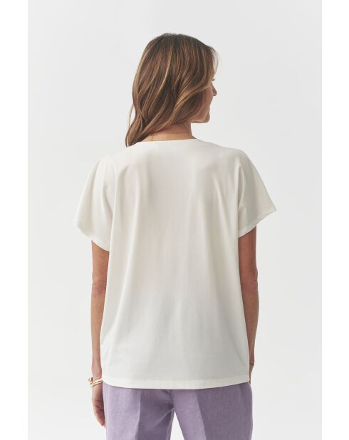 Cremefarbene Strickbluse Kala