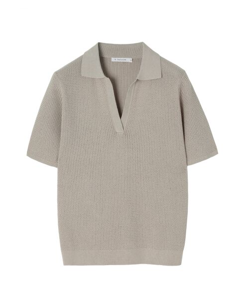 Blouse tricotée Sonar beige