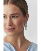 Snaky zilveren oorbellen