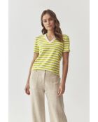 Salema 1 grüne Zitronenstrickbluse