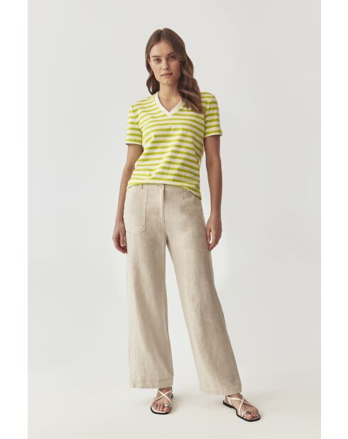 Salema 1 grüne Zitronenstrickbluse