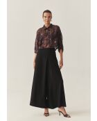 Chemise Brini maroon bordo sequin